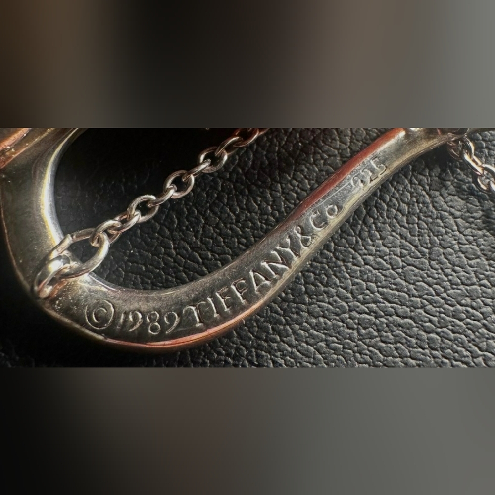 Tiffany & Co. Sterling Silver Large Leaf Necklace 17" w/ Box (Authentic Stamped) - Picture 3 of 7